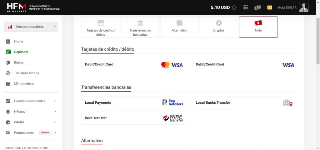 HotForex - Deposito